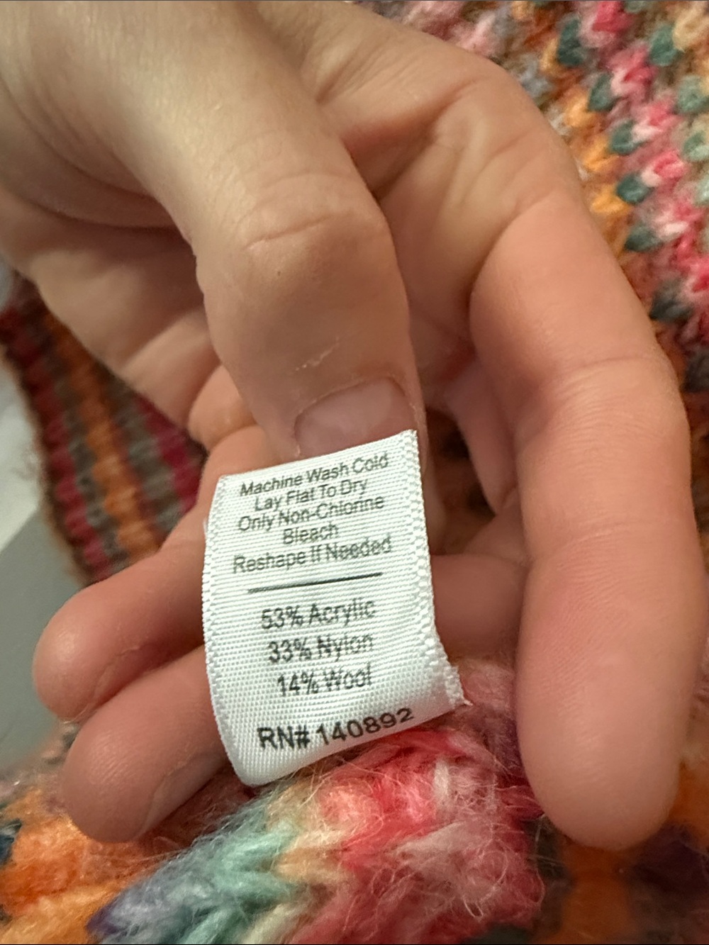 Marine Layer Multicolor Striped Cardigan in Pink, Orange & Green - Picture 4 of 4